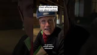 Elect officials that care about cyclists shorts cycling nyc [upl. by Muldon216]