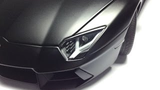 118 AUTOart Signature Lamborghini Aventador LP7004 Nero NemesisMatt Black  Diecast Hobby [upl. by Ardith]