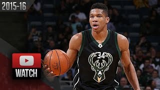 Giannis Antetokounmpo TripleDouble Highlights vs Lakers 20160222  27 Pts 12 Reb 10 Ast [upl. by Nemra263]