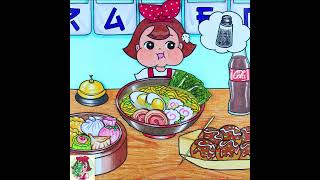 Seegi Mukbang Probando Comida de Todo el Mundo mukbang funny  animation [upl. by Nuhsyar]