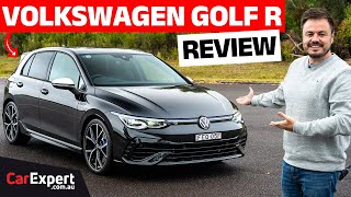 2024 Volkswagen Golf R inc 0100 amp braking review Still the best hot hatch [upl. by Lothaire171]