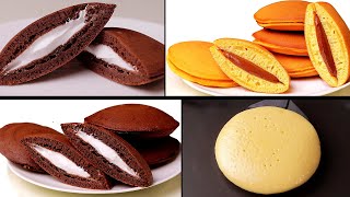 2 yummy dorayaki recipes  Japanese Street Food Dorayaki Recipe  Creamy Dorayaki [upl. by Deloris]