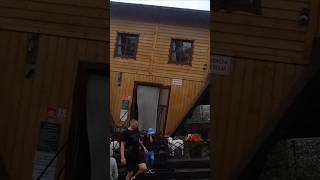 Upside down house 😯 amusementpark funny upsidedownhouse fun adventure fyp vacation [upl. by Helbon]