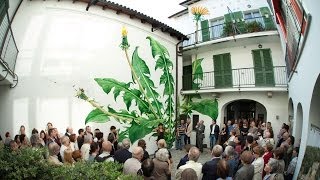 Alberto Nessi presentando il murale quotTarassacoquot di Mona Caron [upl. by Lahey67]