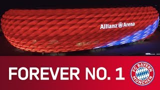 FC Bayern Forever No 1  Spectacular drone views of the Allianz Arena  Music Video [upl. by Eniamzaj]