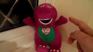 BARNEY THE DINOSAUR SOFT TOY SINGS THE quot I LOVE YOUquot SONG [upl. by Ahsert]