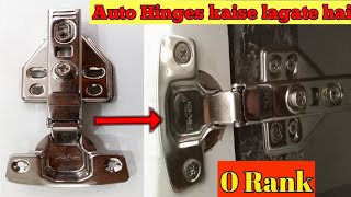 Hydraulic soft close auto hinges installation  how to install auto hinges [upl. by Demaria752]