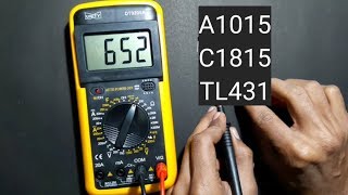 How to check TL431 with multimeter  How to check A1015C1815TL431 Transistor [upl. by Erika687]