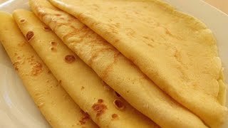 Basic French Crepes Recipe  Crepe Batter just in a minute [upl. by Moriyama673]