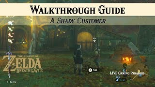 Breath of the Wild  A Shady Customer  Walkthrough Guide [upl. by Nosittam]