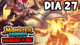 PRIMER MITICO CONSEGUIDO  Monster Legends Hardcore Dia 27 [upl. by Corbet]