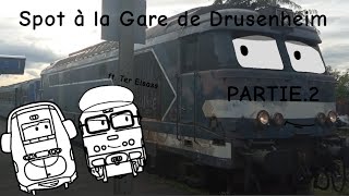 Spot à la Gare de Drusenheim ft terelsass172 Partie2  BB 67591 avec RRR 306 [upl. by Casar]