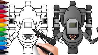 Como Dibujar a Repairer Toilet de Skibidi Toilet 68 Part 2 [upl. by Yellah382]