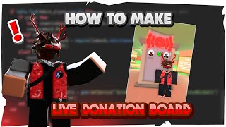 How To Make A Live Donation Board In Roblox Studio PLS DONATE KIT [upl. by Einwahs]