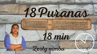 18 Maha Puranas in 18 Minutes In brief Free PDF inside [upl. by Nyletak]