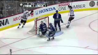 Jarret Stoll Game 5 Winning Goal in OT Kings win 21 in OT [upl. by Kcirret238]