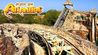 Fuga da Atlantide 4K Front Seat POV  Gardaland [upl. by Allicserp]