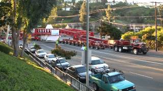 LACMAs Levitated Mass on the move [upl. by Sension]