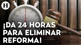 Jueza ordena eliminar reforma al PJ del DOF amenaza con llevar caso al Ministerio Público [upl. by Borden]