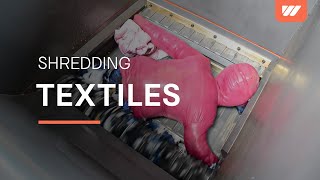 WEIMA WL 8  textile shredding for recycling [upl. by Asert423]