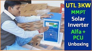 3KW UTL MPPT Solar Inverter PCU  UTL 3KW MMPT Solar Inverter Alfa Plus Solar PCU3kw solar inverter [upl. by Crompton]