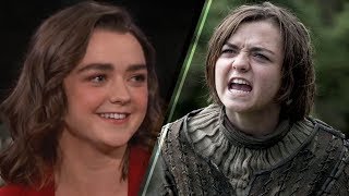 Maisie Williams Reveals She Knows EXACTLY How Game of Thrones Ends and Were Freaking OUT [upl. by Kcirddehs]