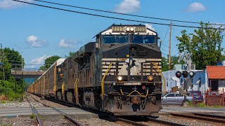 8095 ES44AC Leads Ns 18N Through South Plainfield [upl. by Nomelc]