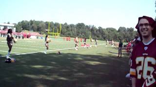 Redskins Cheerleaders Dance To Marching Band Music [upl. by Neffets]