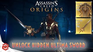 Assassins Creed Origins Walkthrough Unlock Hidden Ultima Sword  Side Quest [upl. by Atinra]