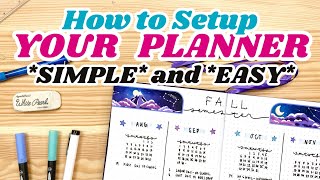 How to SETUP YOUR PLANNER for the School Year 📚 Beginner Bullet Journal Tutorial [upl. by Arratahs414]