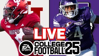 Indiana at Northwestern  10724 Simulation EA College Football 25 [upl. by Tigram]