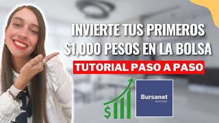 Como invertir en la bolsa de valores Tutorial Bursanet [upl. by Alexandra]