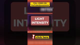 Light intensity in CGI and VFX [upl. by Arthur]