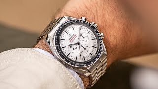 HandsOn With The White Dial OMEGA Speedmaster Moonwatch  Everything to Know [upl. by Ataynek]