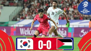 AsianQualifiers  Road To 26  Group B  Korea Republic 00 Palestine [upl. by Nariko]