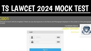 TS LAWCET 2024 Mock test TS LAWCET 2024 paper pattern [upl. by Paff]