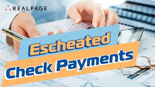 Process Escheated Uncashed Check Payments [upl. by Fronia]