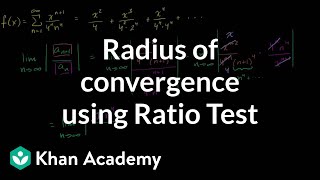 Radius of convergence using Ratio Test [upl. by Lynch835]