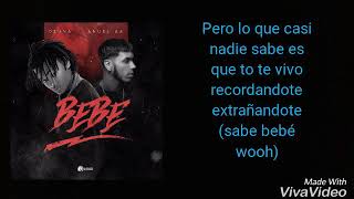 quotBebéquot Ozuna ❌ Anuel AA Video Lyric [upl. by Anitac]