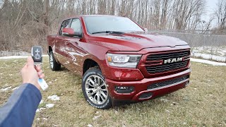 2023 Ram Laramie 1500 Crew Cab 4X4 Start Up Walkaround POV Test Drive and Review [upl. by Carmelle]