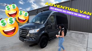 Our New Adventure Van Tour  2023 Mercedes Benz Sprinter Thor Sanctuary 19p [upl. by Laertnom]