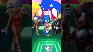 Hot Rouge the Bat vs Hot Sonica Female vs Crazy Shadow EXE [upl. by Adnirb447]