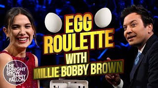 Egg Roulette with Millie Bobby Brown  The Tonight Show Starring Jimmy Fallon [upl. by Saber]