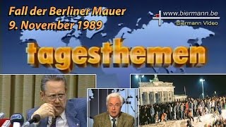 9 November Tagesthemen  Fall der Berliner Mauer [upl. by Rosemary]