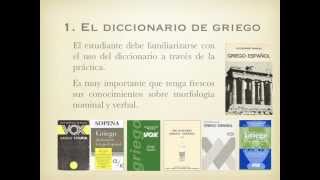 Consejos para el uso del diccionario de griego clásico [upl. by Nas]