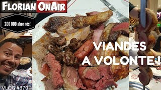 VIANDES A VOLONTE On dévalise un RODIZIO pour les 200 000 abonnés [upl. by Hannaoj]