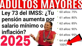 🔥TU PENSIÓN ESTA EN SALARIOS MÍNIMOS O EN UMAS EN 2025 IMSS ISSSTE PENSIONADOS JUBILADOS INFLACIÓN [upl. by Haukom894]