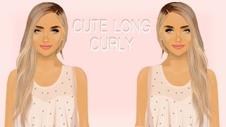 Cute Wavy hair  Stardoll tutorial [upl. by Iey]