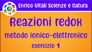 Bilanciamento reazione redox Metodo ionicoelettronicoEsercizio 1 [upl. by Sad]