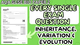 GCSE BIOLOGY Every Single Exam Question Inheritance variation and evolution [upl. by Attekram748]